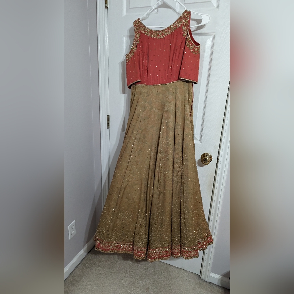Sushma Patel Indian Anarkali Gown with Cancan